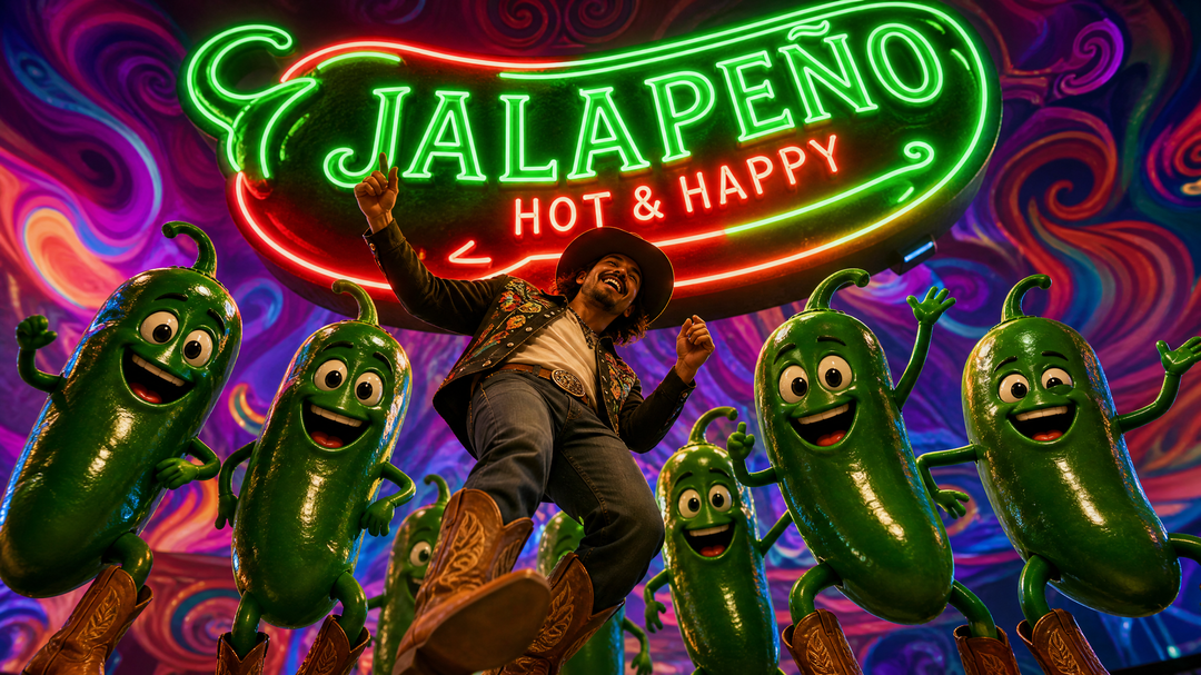 Dancing neon sign