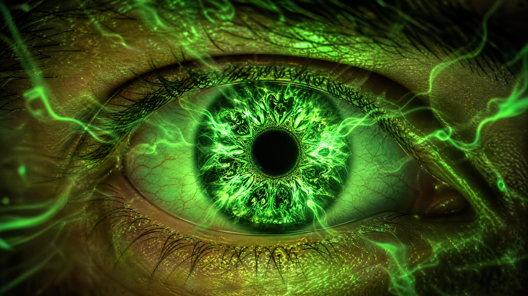 Spiral zoom into the eye