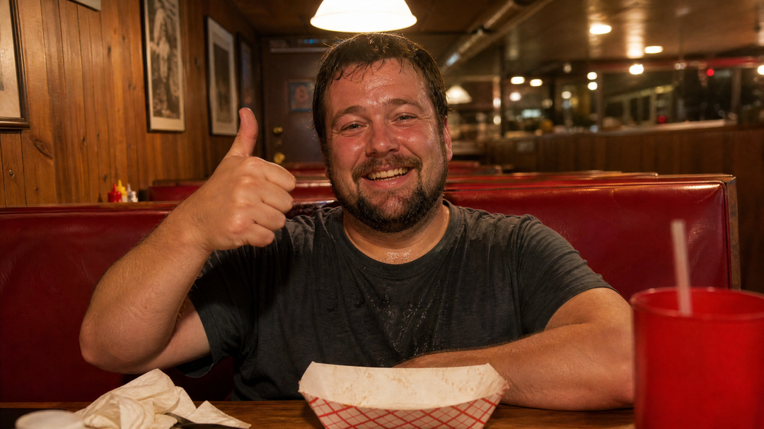 Back in the diner
